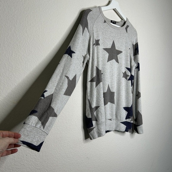 Buffalo by David Bitton Gray and Navy Star Sweater S - Picture 5 of 9